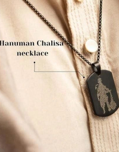 Hanuman Chalisa pendant with chain (locket)